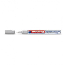 3538-MARCADOR PERMANENTE 0.8MM 780 PLATA EDDING 780-54
