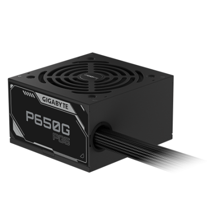 35410-GIGABYTE P650G PCIE 5.1 Fuente de alimentacion - PCIe 5.1, 80 PLUS Silver, ventilador de 120mm, compatible con ATX