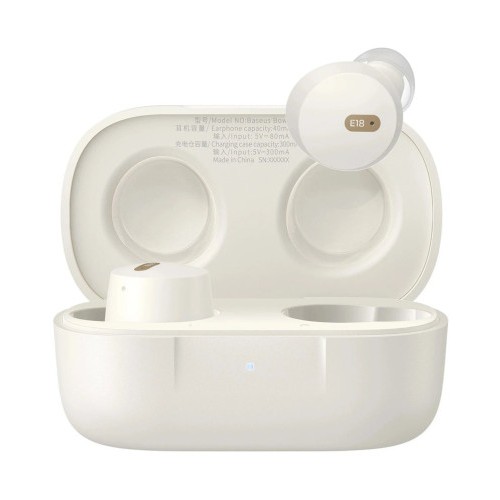 35425-OS BASEUS BOWIE E18 TRUE WIRELESS EARPHONES  STELLAR WHITE