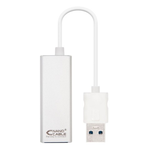 35460-Nanocable USB 3.0/RJ-45, 0.15m tarjeta y adaptador de interfaz