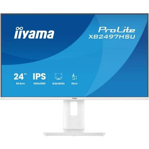 35495-MONITOR IIYAMA PANTALLA PARA PC 60,5 CM (23,8") 1920 X 1080 PIXELES FULL HD LED PANEL IPS COLOR BLANCO AJUSTABLE H