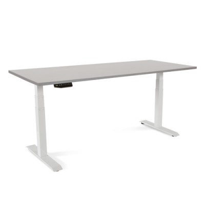 MESA 180CM REGULABLE EN ALTURA ELECTRICAMENTE TABLERO COLOR GRIS ROCADA 2003XCR02