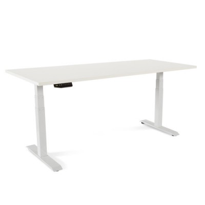 MESA 180CM REGULABLE EN ALTURA ELECTRICAMENTE TABLERO COLOR BLANCO ROCADA 2003XCR04