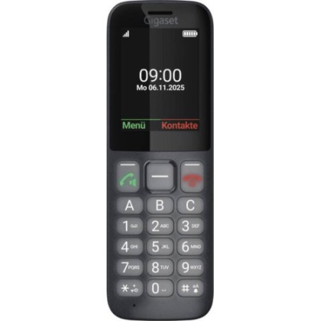 35562-Gigaset Comfort 600 SIM 6,1 cm (2.4") 118 g Negro, Gris