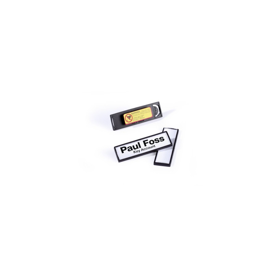 3562-CAJA DE 25 PORTANOMBRES CLIP CARD CON IMAN 17X67MM DURABLE 8132-01