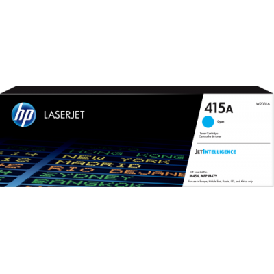 HP Cartucho de toner Original LaserJet 415A cian