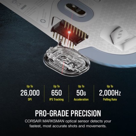 35695-RATON CORSAIR M75 WIRELESS BLANCO CH-931D011-EU