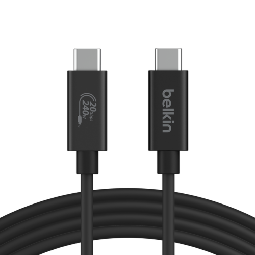 35816-Belkin INZ004BT2MBK cable USB USB4 Gen 2x2 2 m USB C Negro
