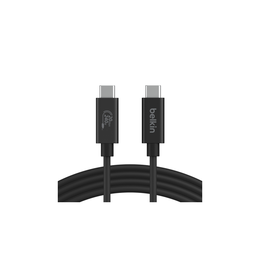 35816-Belkin INZ004BT2MBK cable USB USB4 Gen 2x2 2 m USB C Negro