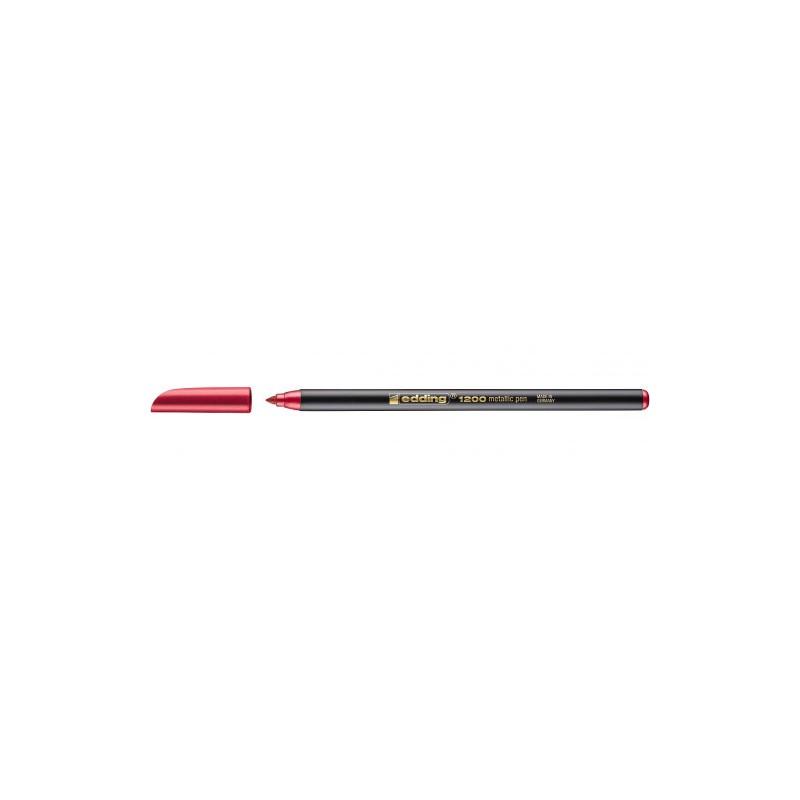 3582-ROTULADOR PUNTA FINA 1200 ROJO METALICO EDDING 1200-072