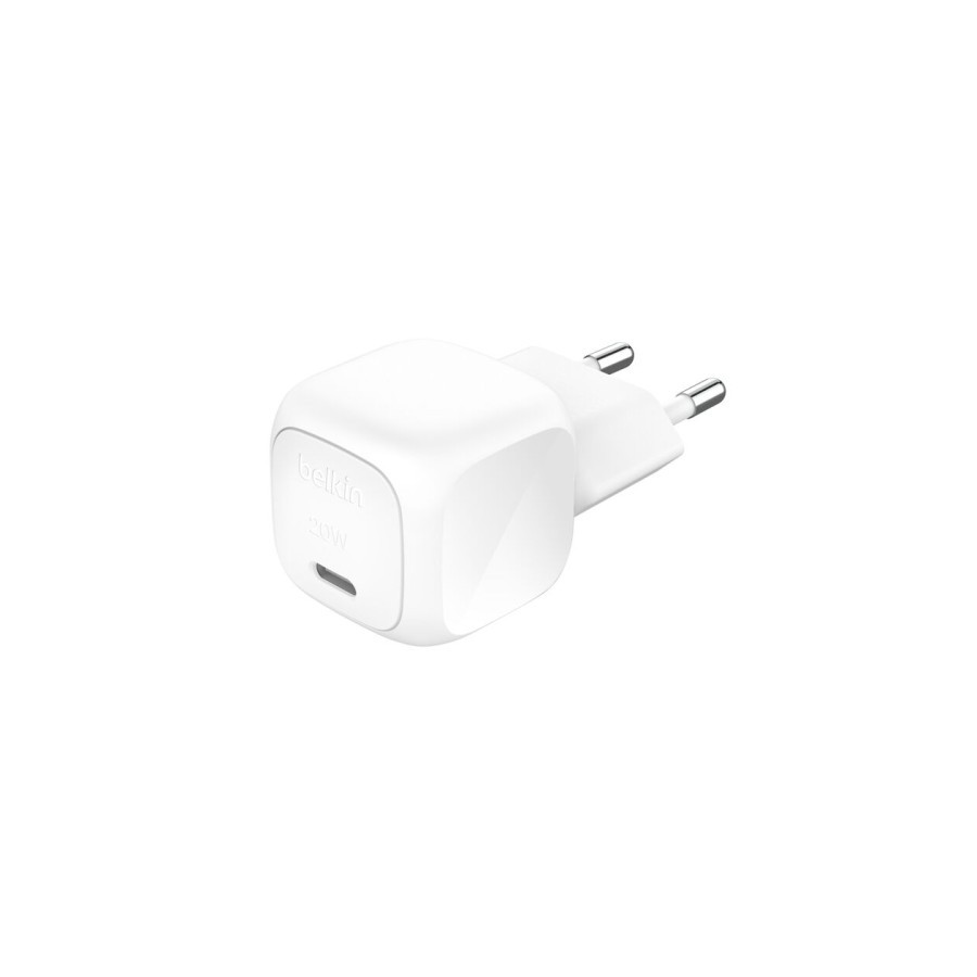 36002-BELKIN 20W USB-C CUBE WALL CHARGER WITH PPS, WH