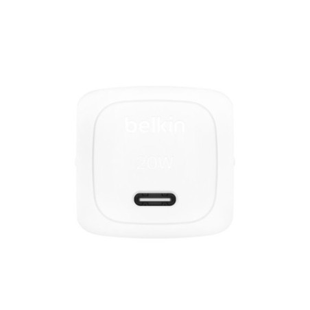 36003-BELKIN 20W USB-C CUBE WALL CHARGER WITH PPS, WH