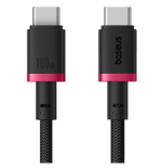 36055-BASEUS DURA SERIES FAST CHARGING CABLE TYPE-C TO TYPE-C 100W 1M RED+BLACK