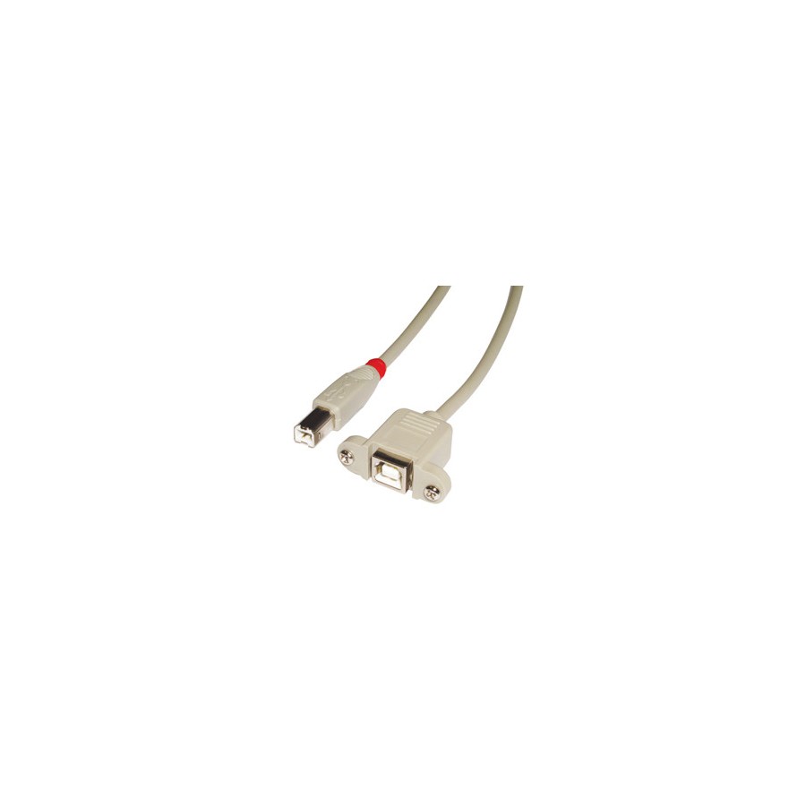 36264-Lindy 31800 cable USB 0,5 m USB B Gris