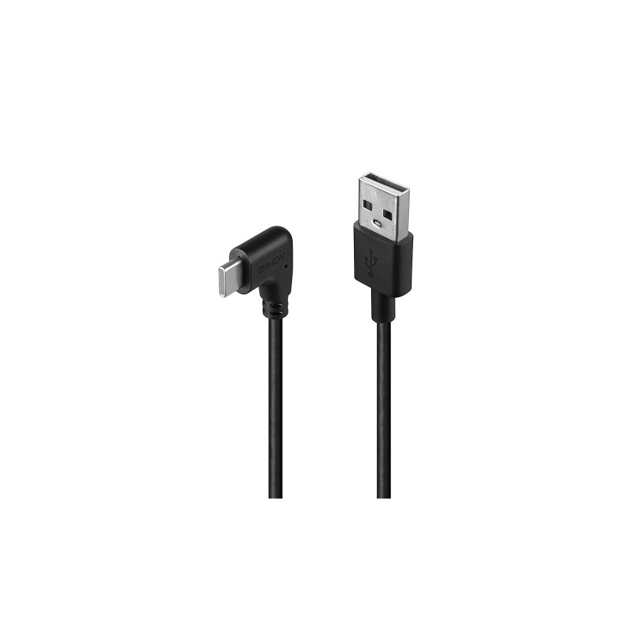 36273-Lindy 32000 cable USB USB 2.0 0,5 m USB A USB C Negro