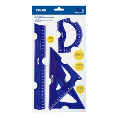 Milan Flex Resistant Acid juego de reglas 4 piezas