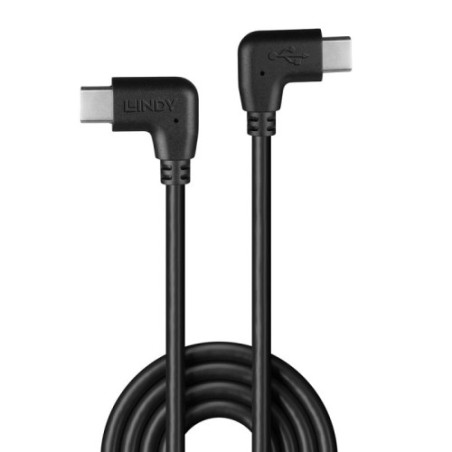36282-Lindy 32008 cable USB USB 2.0 0,5 m USB C Negro