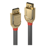 36331-Lindy 36290 cable DisplayPort 0,5 m Oro, Gris