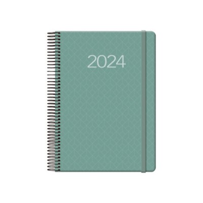 AGENDA 2024 NEWPORT DiA PaGINA 14 X 20 CM COLOR VERDE DOHE 12742 24