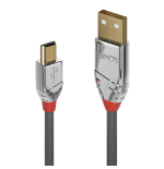36449-Lindy 36632 cable USB USB 2.0 2 m USB A Mini-USB B Gris