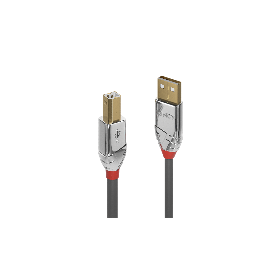 36457-Lindy 36640 cable USB USB 2.0 0,5 m USB A USB B Gris