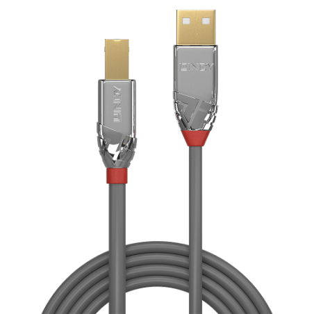 36458-Lindy 36640 cable USB USB 2.0 0,5 m USB A USB B Gris