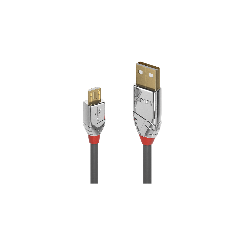 36475-Lindy 36653 cable USB USB 2.0 3 m USB A Micro-USB B Gris