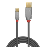 36476-Lindy 36653 cable USB USB 2.0 3 m USB A Micro-USB B Gris