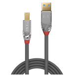36488-Lindy 36664 cable USB USB 3.2 Gen 1 (3.1 Gen 1) 5 m USB A USB B Gris