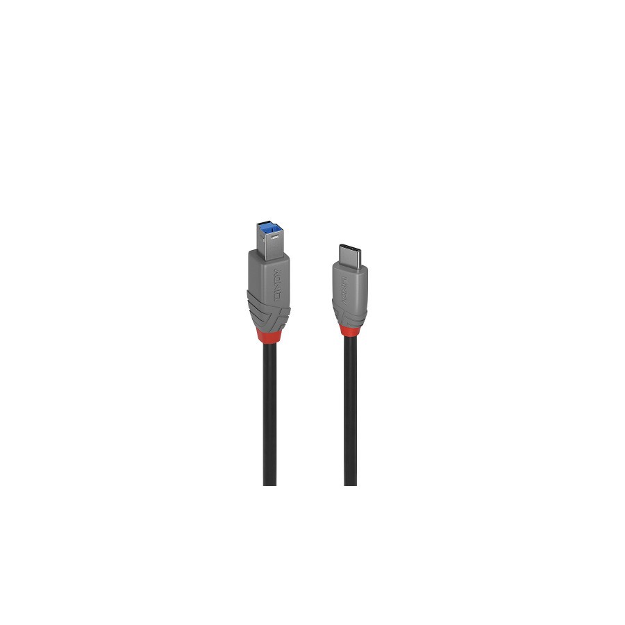 36493-Lindy 36667 cable USB USB 3.2 Gen 1 (3.1 Gen 1) 2 m USB C USB B Negro