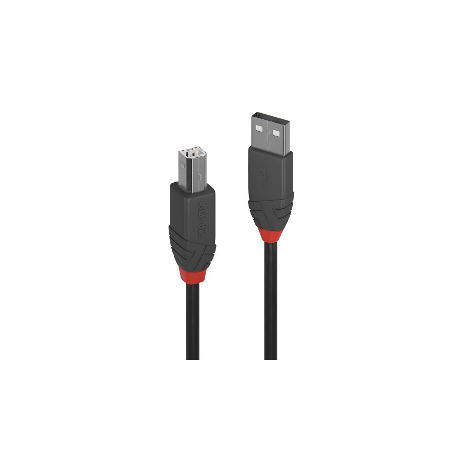 36501-Lindy 36672 cable USB USB 2.0 1 m USB A USB B Negro