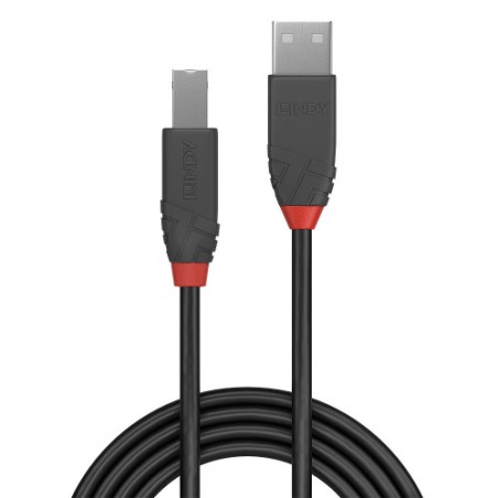 36510-Lindy 36676 cable USB USB 2.0 7,5 m USB A USB B Negro