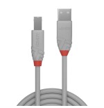36514-Lindy 36681 cable USB USB 2.0 0,5 m USB A USB B Gris