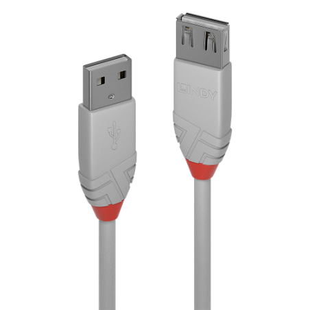 36549-Lindy 36711 cable USB USB 2.0 0,5 m USB A Gris
