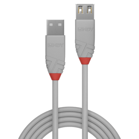 36556-Lindy 36714 cable USB USB 2.0 3 m USB A Gris