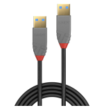 36594-Lindy 36750 cable USB USB 3.2 Gen 1 (3.1 Gen 1) 0,5 m USB A Negro