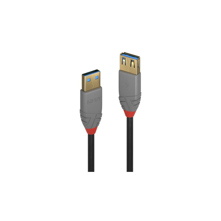 36603-Lindy 36760 cable USB USB 3.2 Gen 1 (3.1 Gen 1) 0,5 m USB A Negro