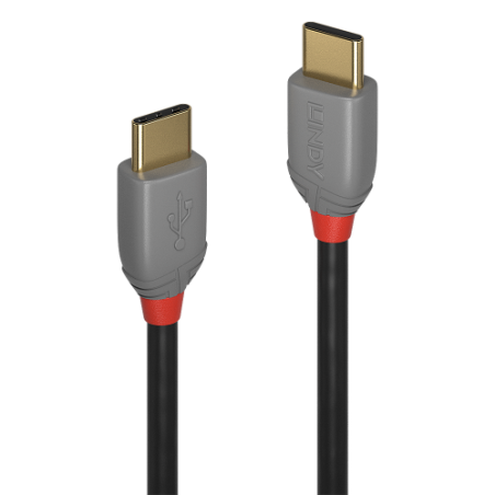 36635-Lindy 36873 cable USB USB 2.0 3 m USB C Negro, Gris