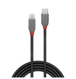 36650-Lindy 36892 cable USB USB 2.0 2 m USB C Micro-USB B Negro, Gris
