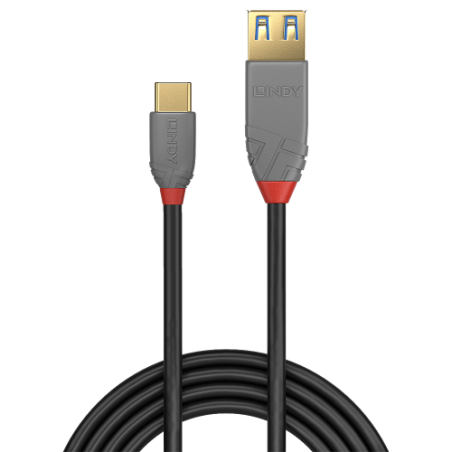 36654-Lindy 36895 cable USB USB 3.2 Gen 2 (3.1 Gen 2) 0,15 m USB C USB A Negro