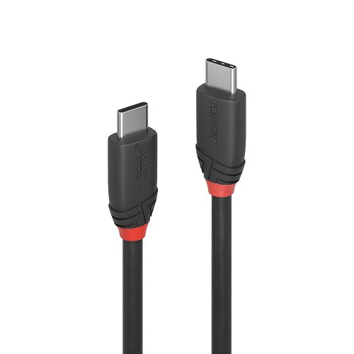 36661-Lindy 36905 cable USB USB 3.2 Gen 1 (3.1 Gen 1) 0,5 m USB C Negro