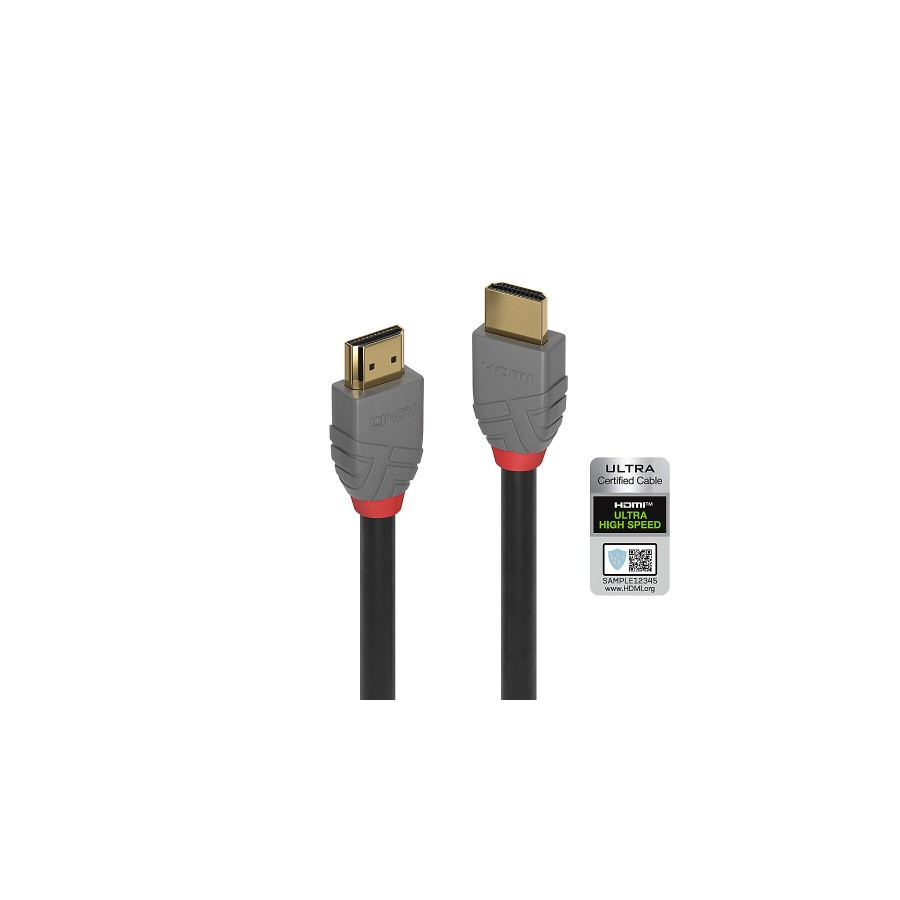 36709-Lindy 36951 cable HDMI 0,5 m HDMI tipo A (Estandar) Negro