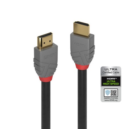 36709-Lindy 36951 cable HDMI 0,5 m HDMI tipo A (Estandar) Negro