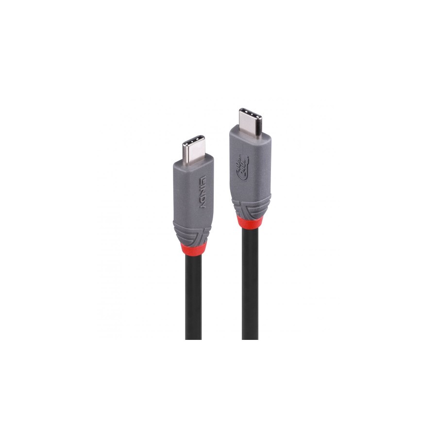36717-Lindy 36956 cable USB USB4 Gen 3x2 0,8 m USB C Negro