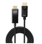 36899-Lindy 40925 adaptador de cable de video 1 m DisplayPort HDMI Negro