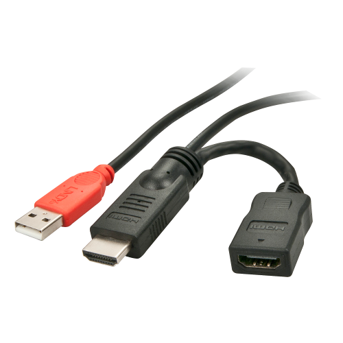 36916-Lindy 41080 Adaptador grafico USB Negro, Rojo