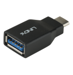36986-Lindy 41899 cambiador de genero para cable USB 3.1-C USB 3.1-A Negro