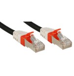 37073-Lindy Cat.6 (A) SSTP / S/FTP PIMF Premium 1.0m cable de red Negro 1 m