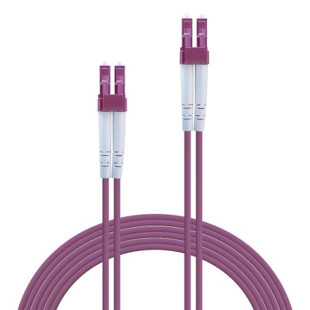 37137-Lindy 46344 Cable de fibra optica e InfiniBand 10 m LC Rosa