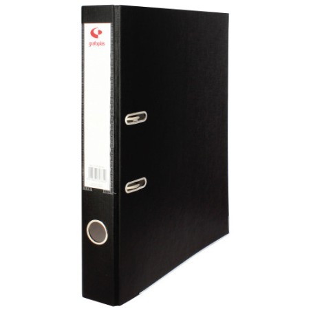 3718-ARCHIVADOR PALANCA 45 COLOR NEGRO FOLIO LOMO ESTRECHO 290X350X55 GRAFOPLAS 17279310
